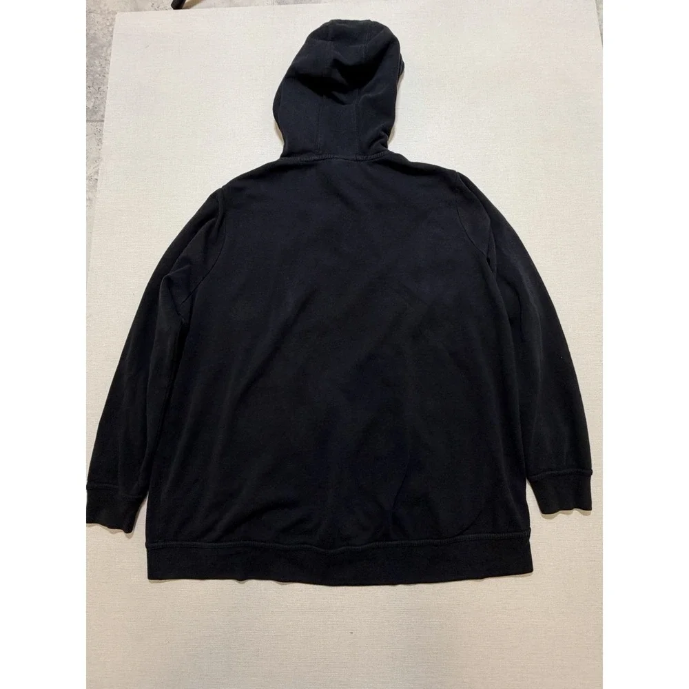 Nike Women's Hoodie 1X Black Long Sleeve Full Zip Funnel Neck FZ AQ9641-010